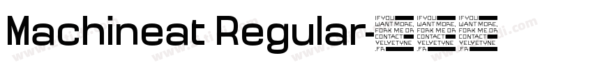 Machineat Regular字体转换